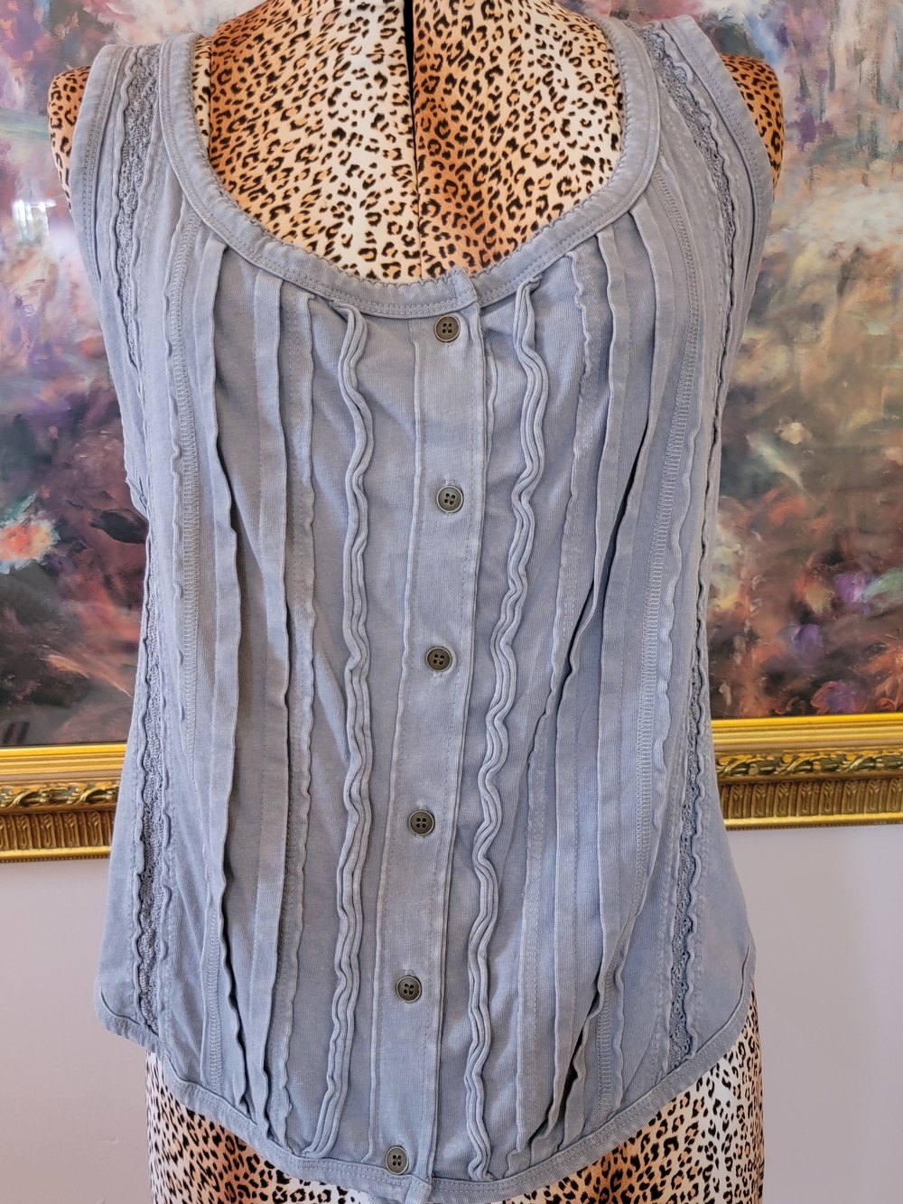 NWOT Flint & Moss Garment Dyed Sleeveless Top